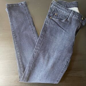 Just black dark blue jeans